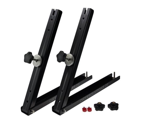 Set of Sand Ladder Brackets, foldable, black anodised
