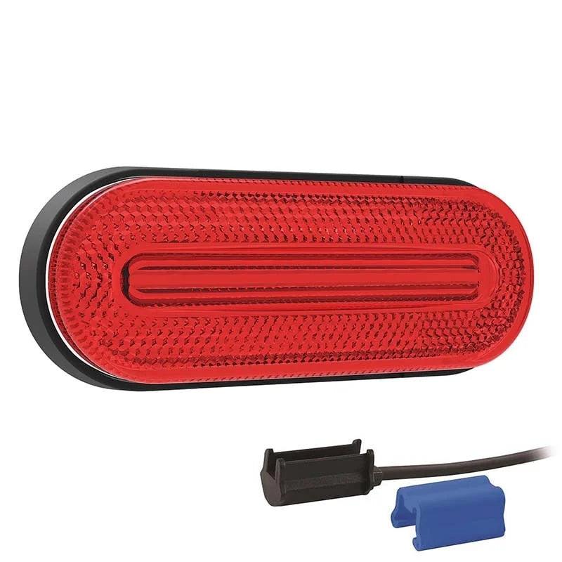 LED markeringslicht rood | 12-24v | 0,75mm². connector | M10MV-710R