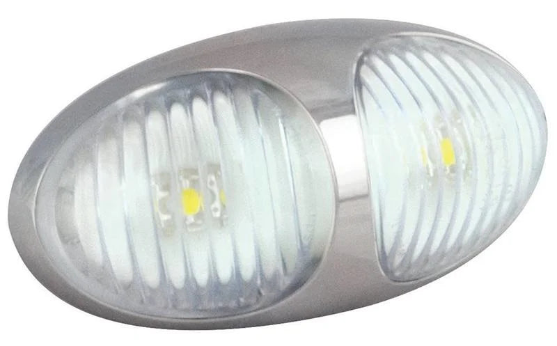 LED markeringslicht wit | 12-24v | 10cm. kabel | 37CWM2P