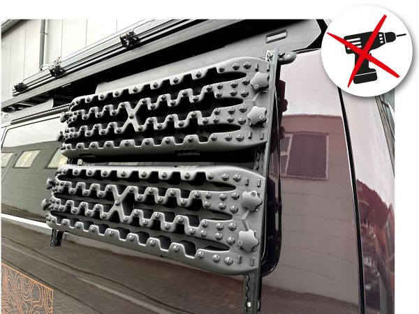 Sand Ladder bracket / side mount System for VW Bus T5, T6 and T6.1