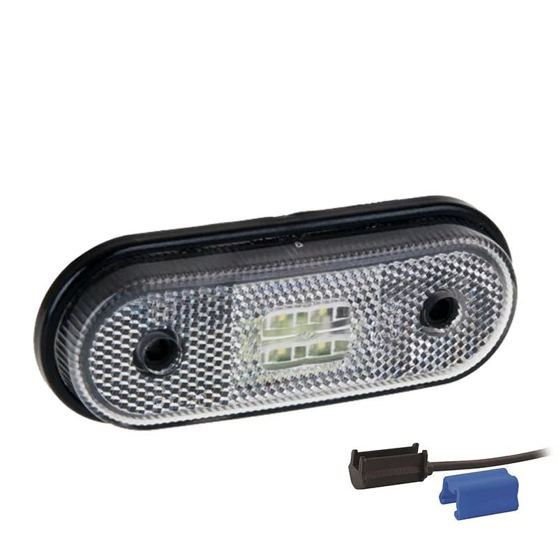 LED markeringslicht wit | 12-24v | 0,75mm². connector | MV-1410W