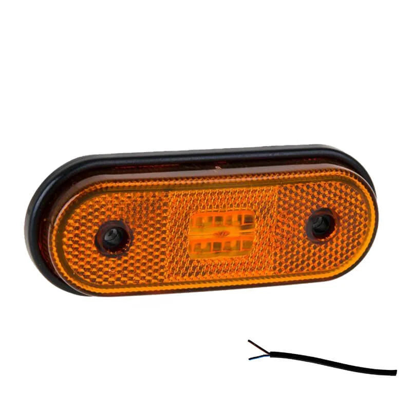 LED markeringslicht amber | 12-24v | 50cm. kabel | MV-1400A