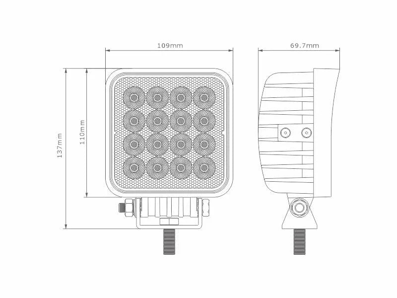 LED Werklamp 48 Watt OLLSON