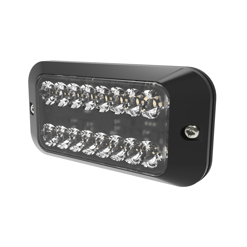 LED flitser | R65 | amber + wit (split) 8-LED | 12-24v | ED3789AC