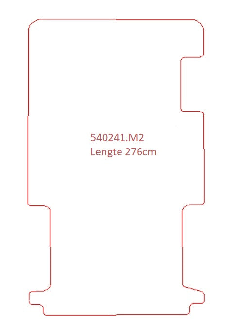 Renault Trafic Lange wielbasis, 1 schuifdeur - pasvorm