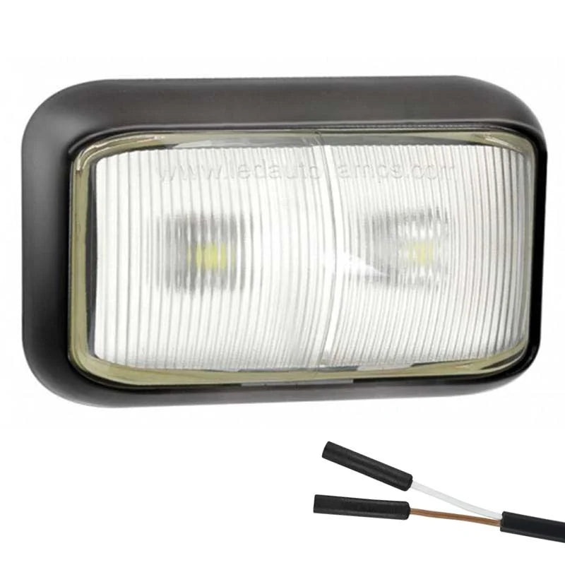 LED markeringslicht wit | 12-24v | 2-PIN connector | 58WME2P