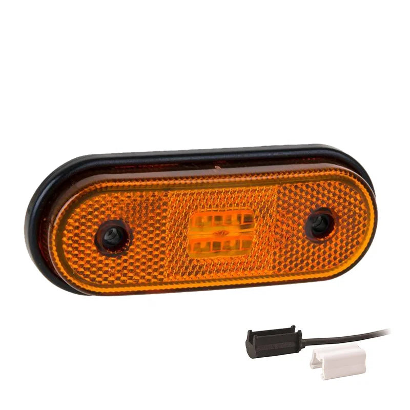 LED markeringslicht amber | 12-24v | 1,5mm². connector | MV-1420A