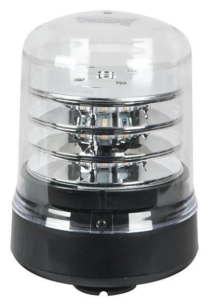 LED R65 Zwaailamp amber/transp. 12/24v 3-bouts B200-serie