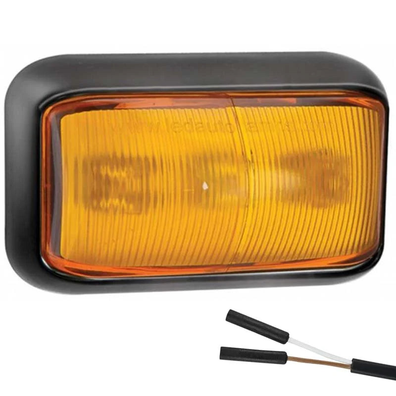 LED markeringslicht amber | 12-24v | 2-PIN connector | 58AM-1E2P