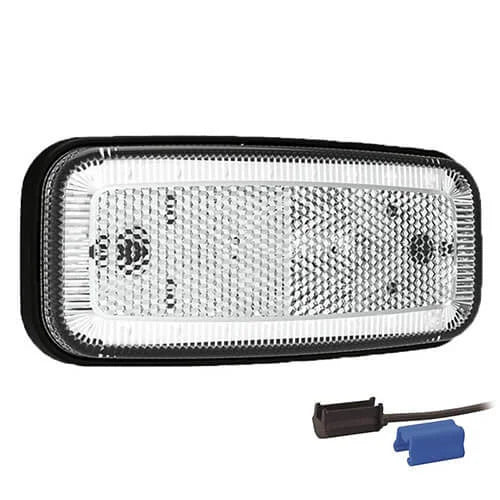 LED markeringslicht wit | 12-24v | 0,75mm². connector | MV-1210W