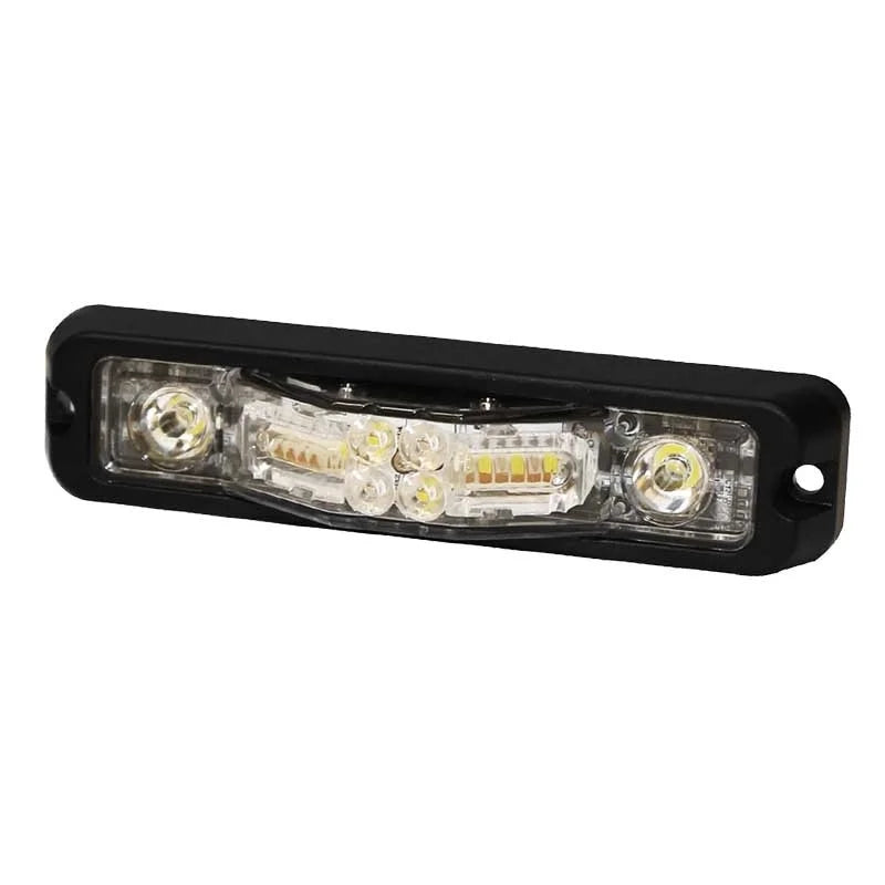 LED R65 Flitser 6-LED rood | blauw DUAL-colour | 12-24v | ED3777RB