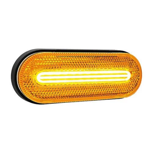 LED zij-markering met knipperlichtfunctie | 12-24v | 50cm. kabel | M10ZK-100A