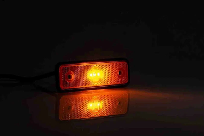 LED markeringslicht amber | 12-24v | 50cm. kabel | 0,75mm². connector | MV-2900A