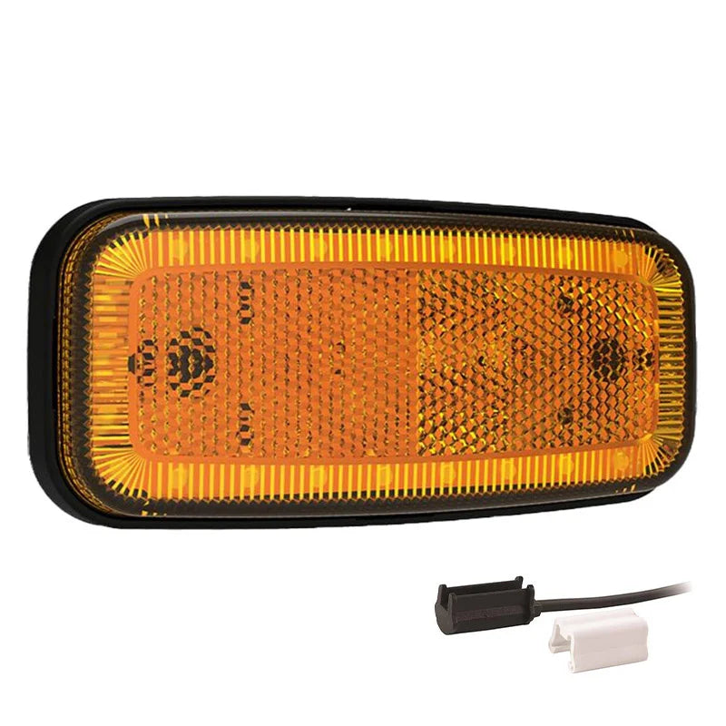 LED markeringslicht amber | 12-24v | 1,5mm². connector | MV-1220A