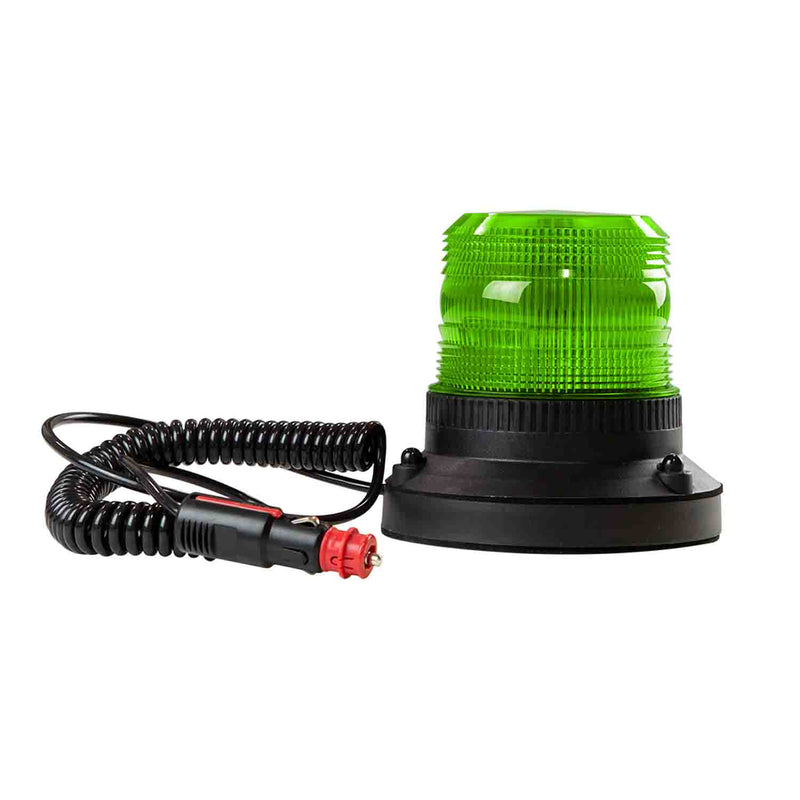 LED zwaailamp groen | 12-24v | R65 | Magneet ECCOLED | EB5004G