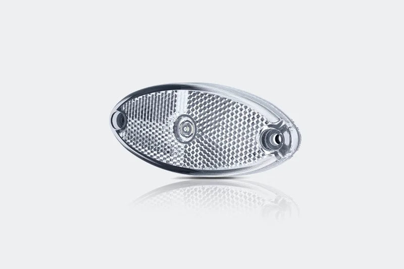 LED markeringslicht ovaal wit | 12-24v | 50cm. kabel | MV-5800W