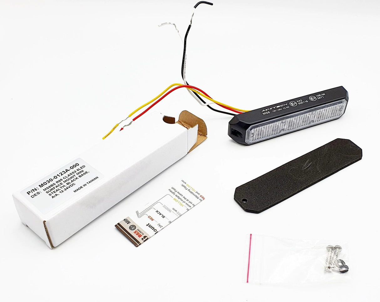 MS6-Mini-Stealth flush mount flash-Amber