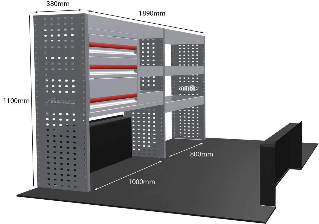 Stelling Opel Vivaro L1H1 2014-2019 - Rhino MR015-DS