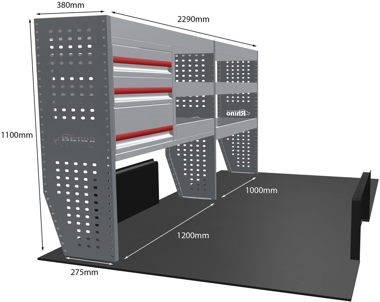 Stelling Opel Vivaro L3H1 2019+ - Rhino MR039-DS