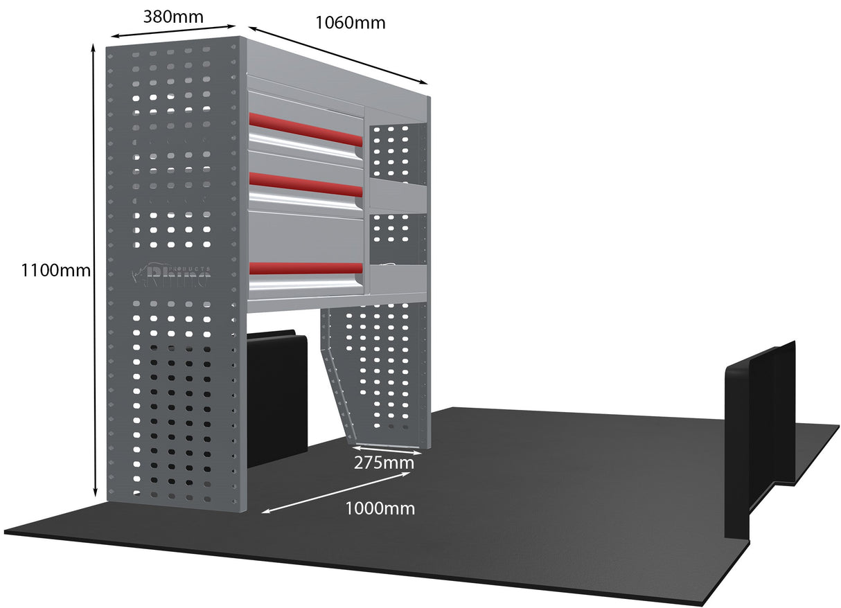 Stelling Volkswagen T6 L1H1 2015 - Rhino MR043-DS