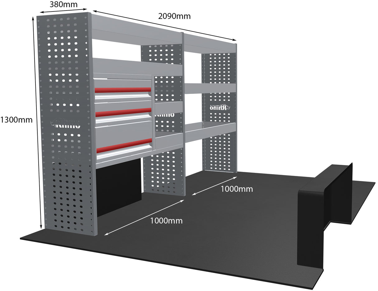 Stelling Renault Master L1H1 2010+ - Rhino MR057-DS
