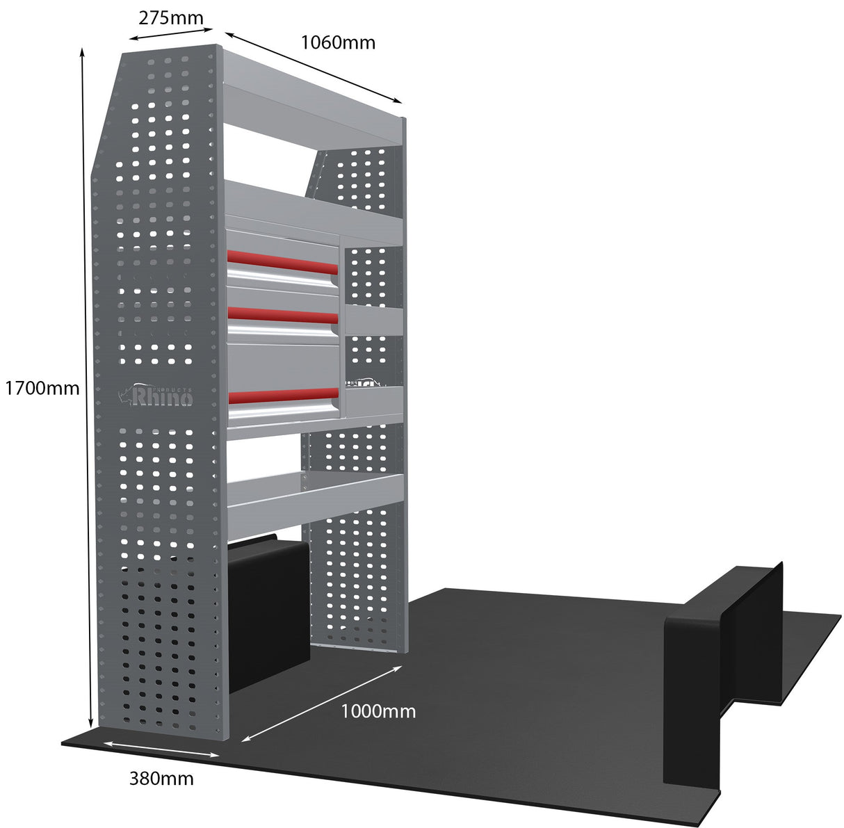 Stelling Renault Master L1H2 2010+ - Rhino MR061-DS