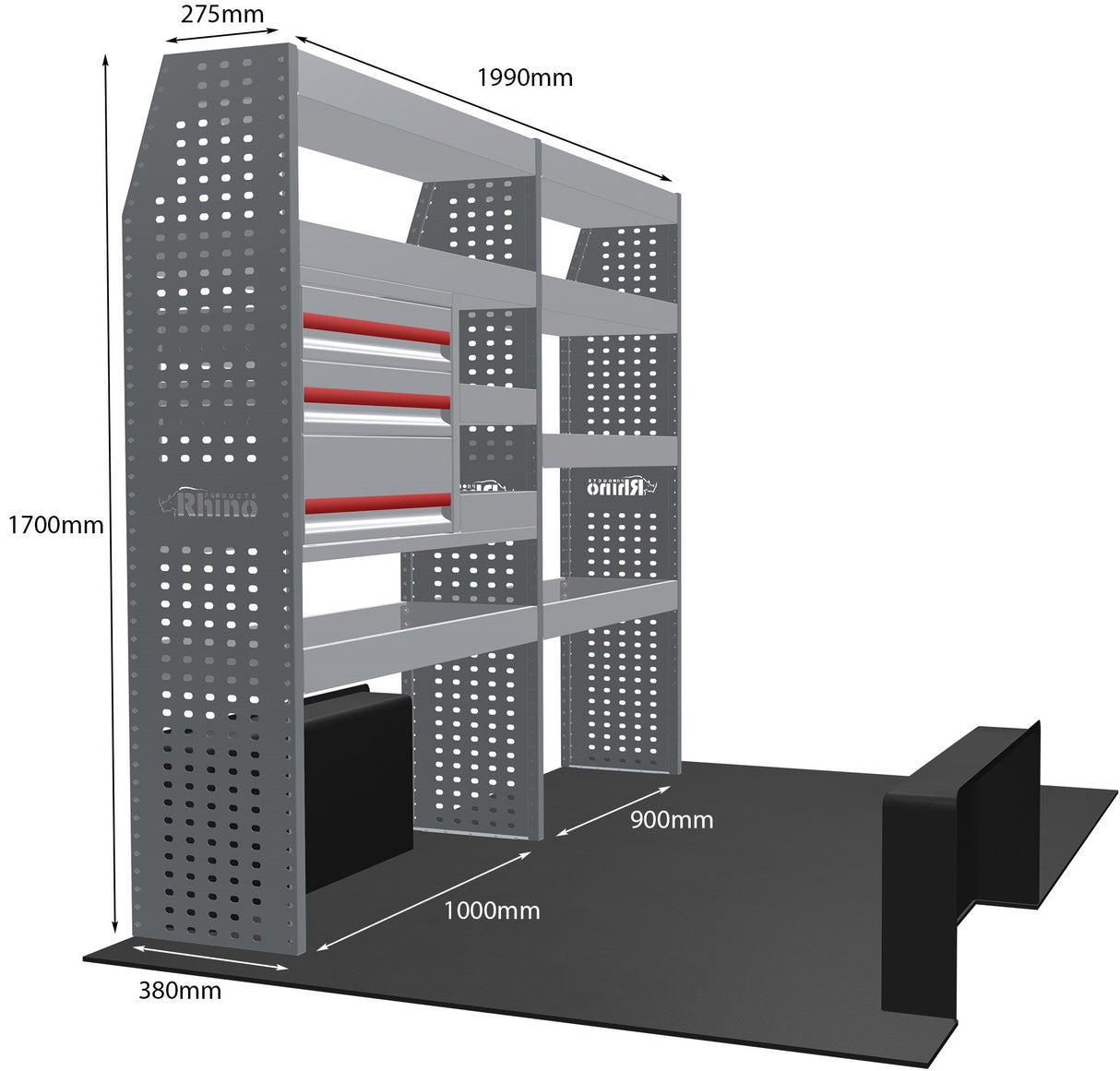 Stelling Renault Master L1H2 2010+ - Rhino MR063-DS