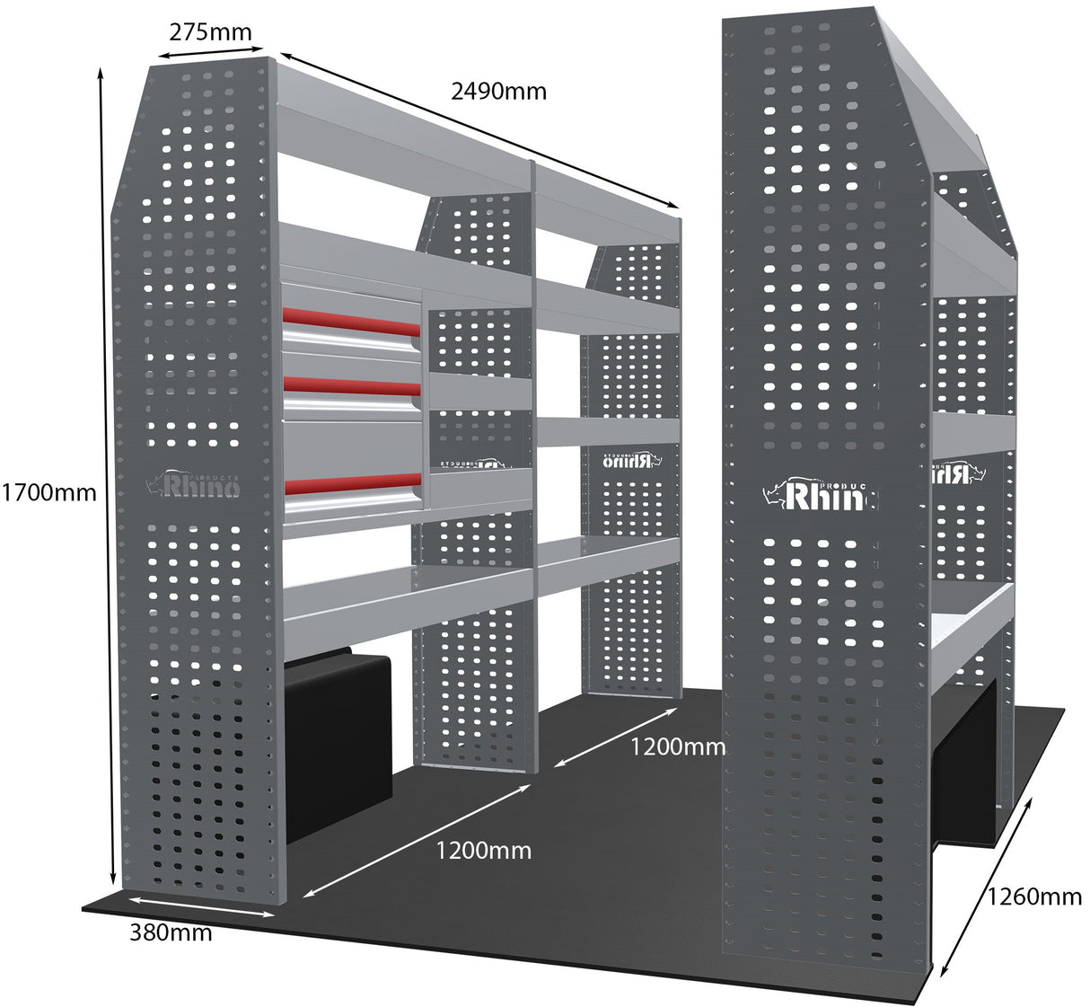 Stelling Renault Master L2H2-H3 2010+ - Rhino MR071-DS