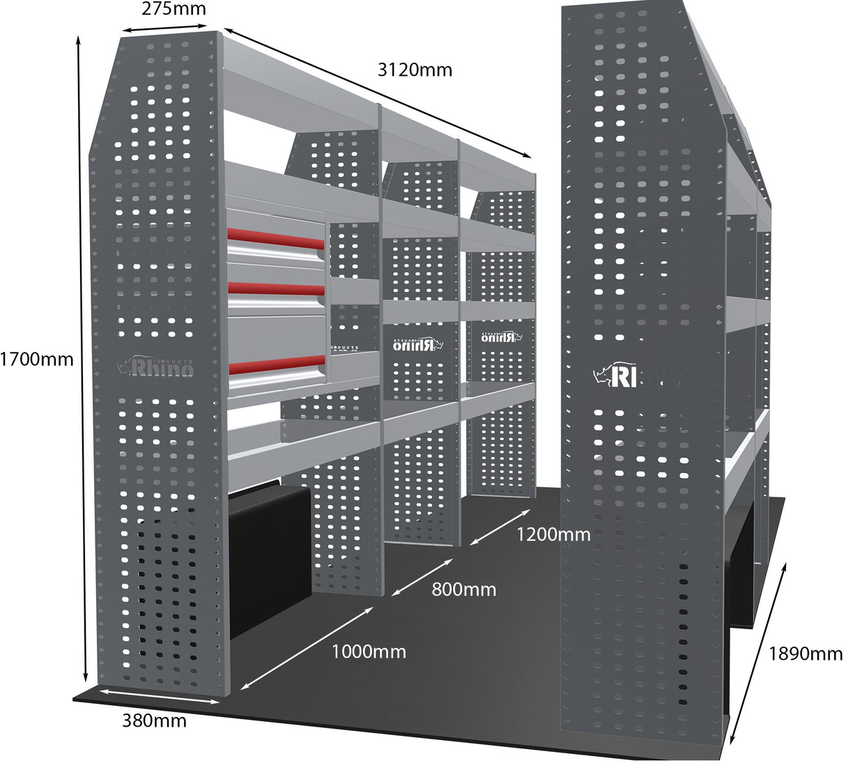 Stelling Renault Master L3H2-H3 2010+ - Rhino MR077-DS