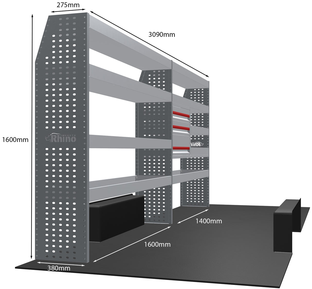 Stelling Renault Master L3H2-H3 2010+ - Rhino MR081-DS