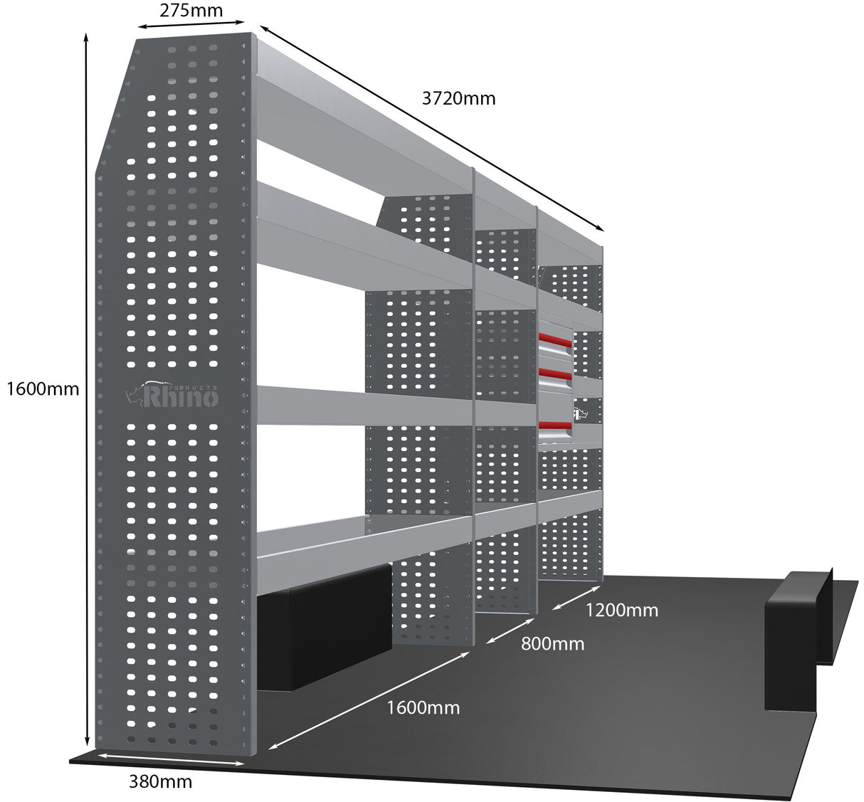 Stelling Renault Master L4H2-H3 2010+ - Rhino MR099-DS