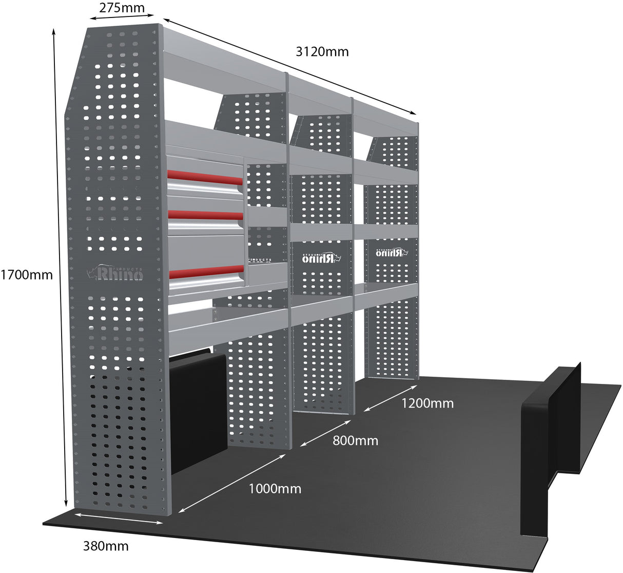 Stelling Peugeot Boxer L3H3 2006+ - Rhino MR231-DS