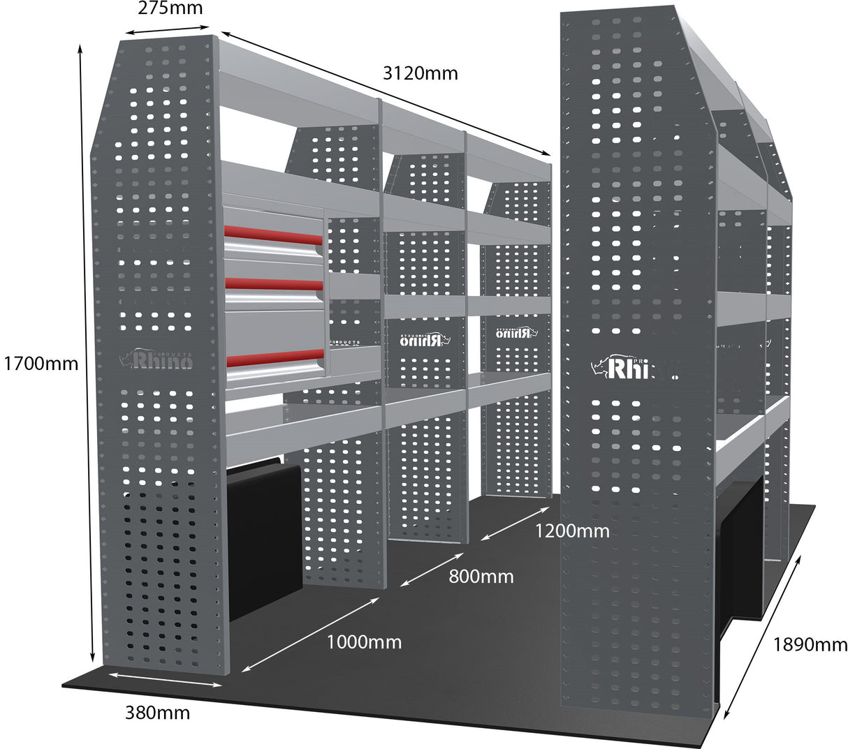 Stelling Peugeot Boxer L3H2 2006+ - Rhino MR223-DS
