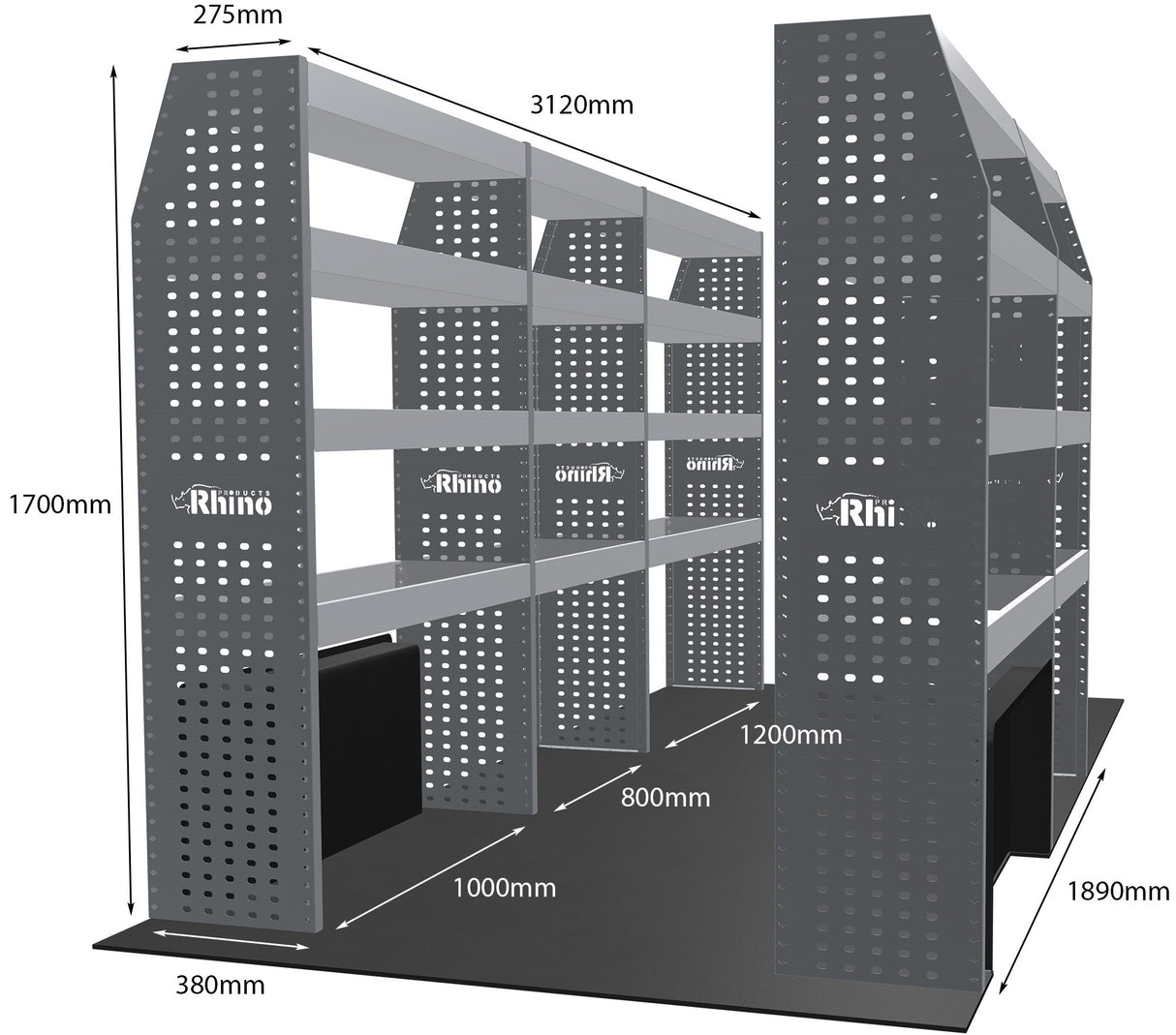 Stelling Peugeot Boxer L3H3 2006+ - Rhino MR233