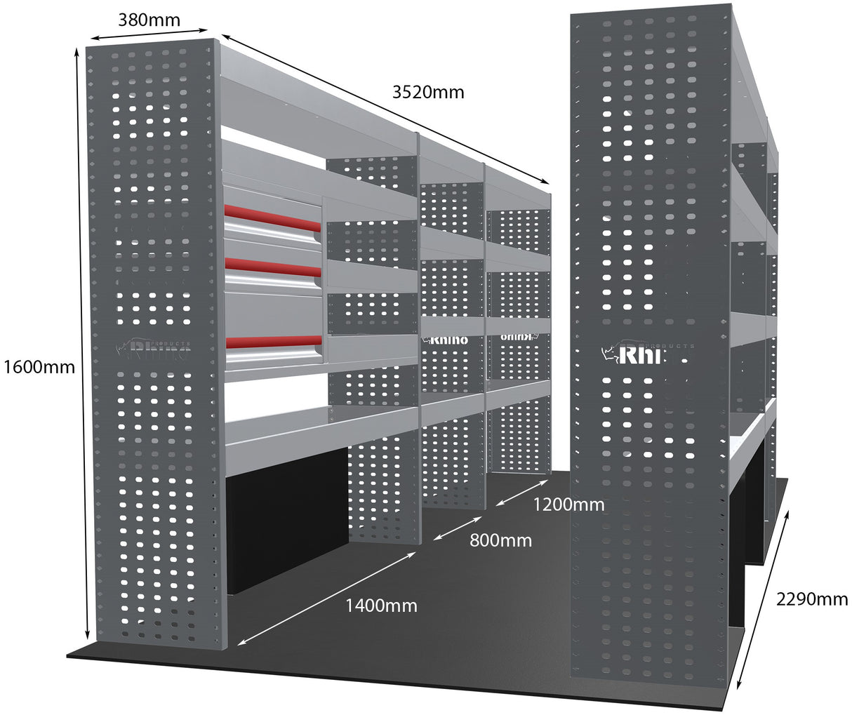 Stelling Peugeot Boxer L4H2 2006+ - Rhino MR239-DS