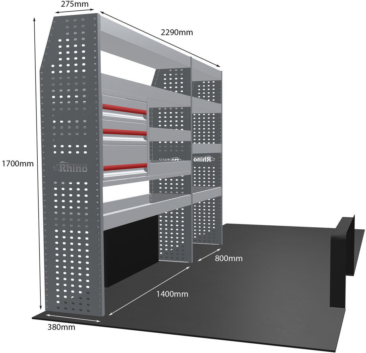Stelling Opel Movano L4H3 2021+ - Rhino MR241-DS