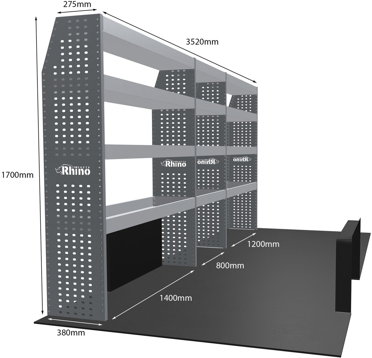Stelling Opel Movano L4H3 2021+ - Rhino MR243
