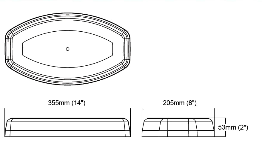 RWX MINI incl fixed mounting - Amber