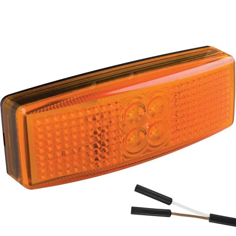 LED markeringslicht amber | 12-24v | 2-PIN connector | 1490AM2P