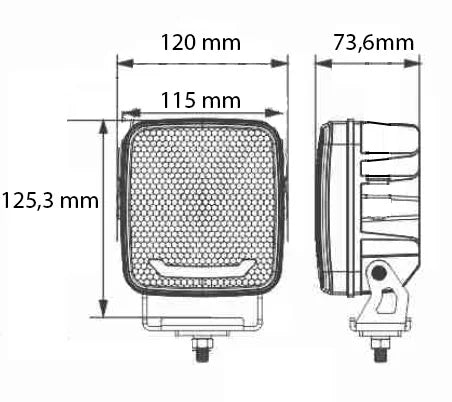 Ollson Silverback 80 watt LED werklamp met WIT positielicht, 5600 lumen