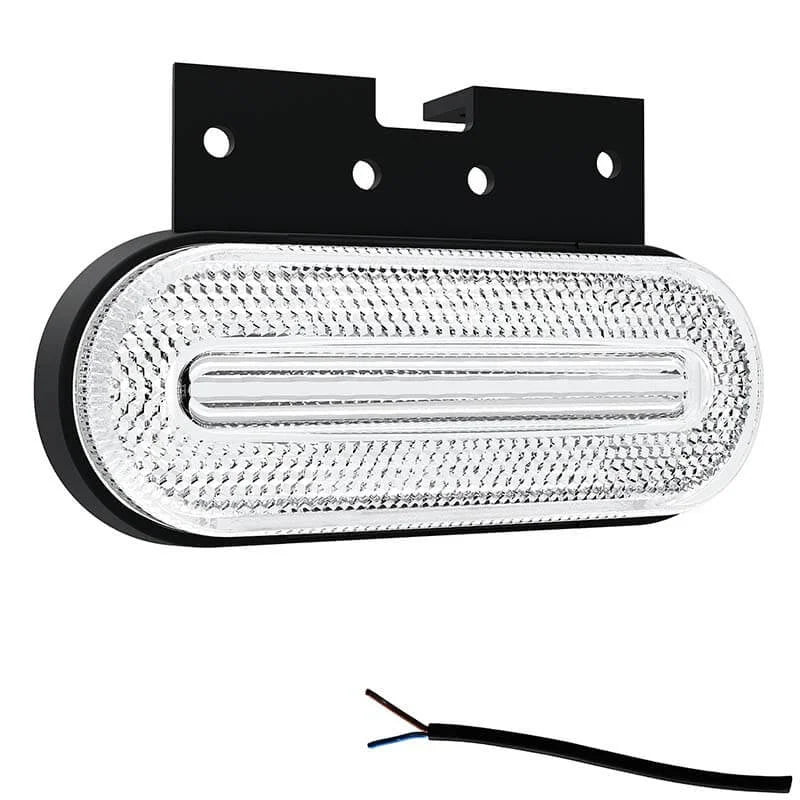 LED markeringslicht wit | 12-24v | 50cm. kabel | M10MV-750W