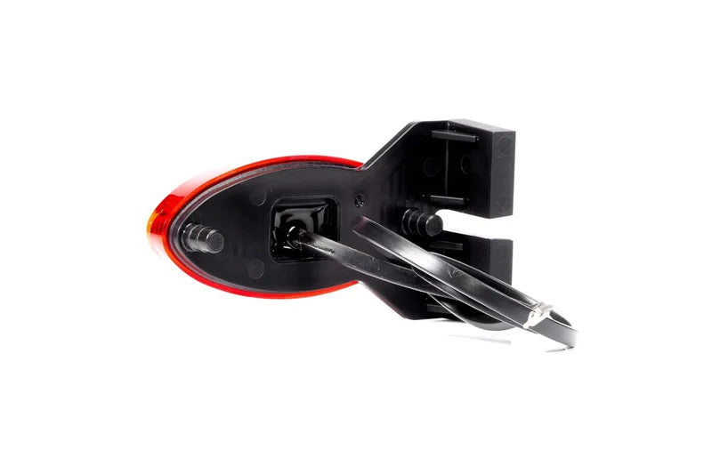 LED markeerlicht + steun ovaal rood 12/24v 0,75mm2 conn. | MV-5893R