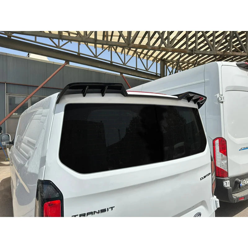 Dakspoiler V.2 passend voor Ford Transit Custom (V710) 2023- & Volkswagen Transporter T7 2024- (met achterklep) (PU)