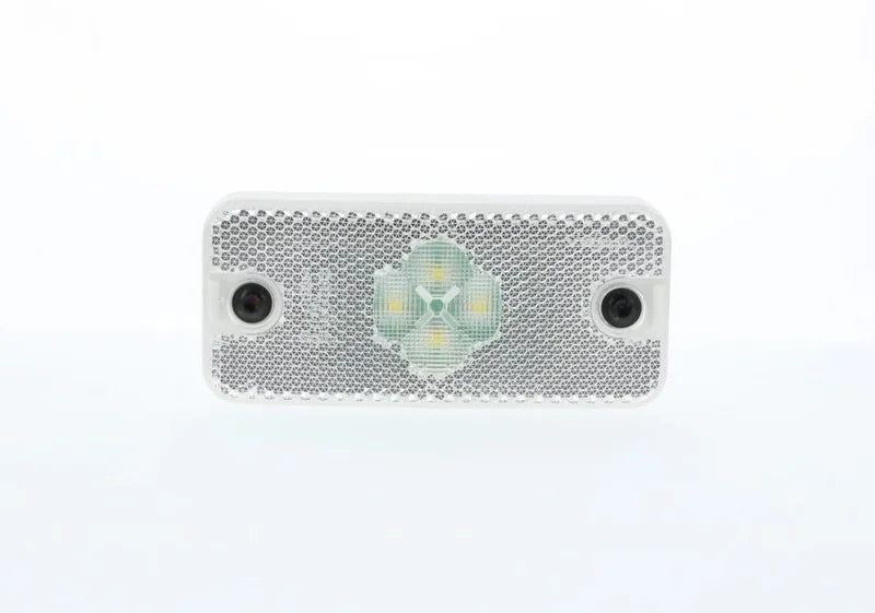 LED markeringslicht wit | 12v | 2-PINs | AMP connector | 198690