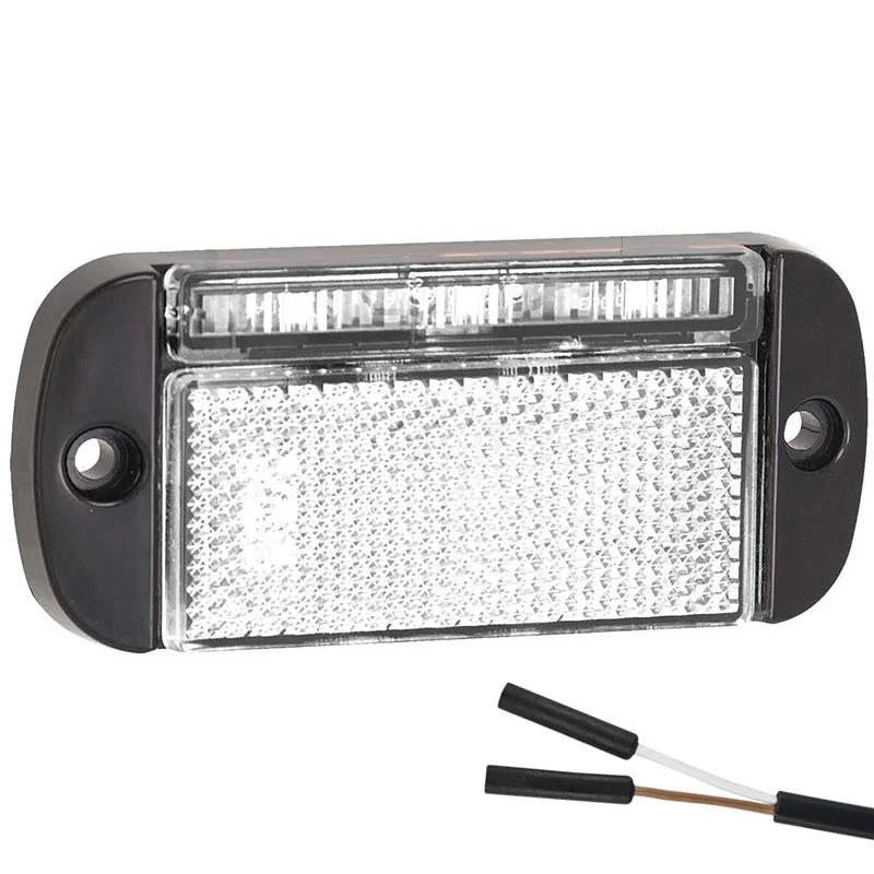 LED markeringslicht wit | 12-24v | 2-PIN connector | 44WME2P