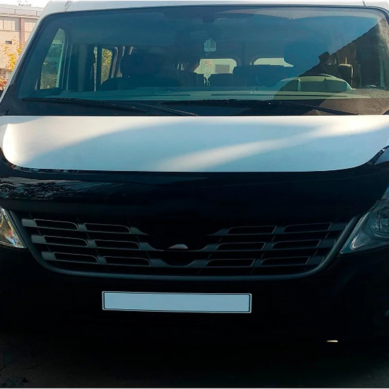 Oneway Motorkapbeschermer (steenslagcover) passend voor Renault Master 3e Gen. Facelift 2014-2018 - Glanzend zwart