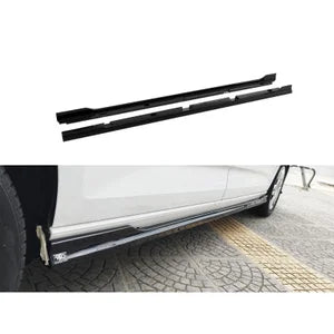 Motordrome Set sideskirts passend voor Volkswagen Caddy Maxi V Box/MPV 2020- & Ford Transit/Tourneo Connect L2 2024- (ABS Glanzend zwart)