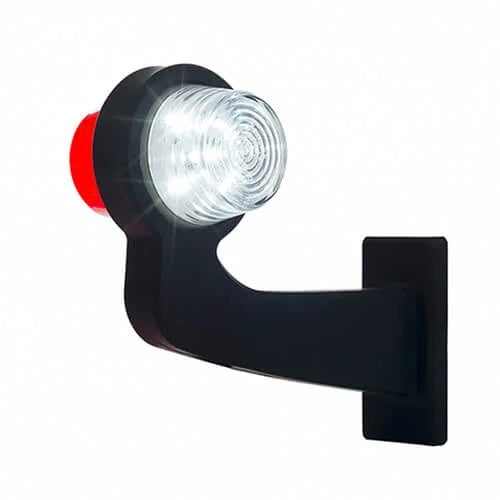 rechts | LED pendellamp | haakse steel | heldere lens | 12-24v | MB-1012RW