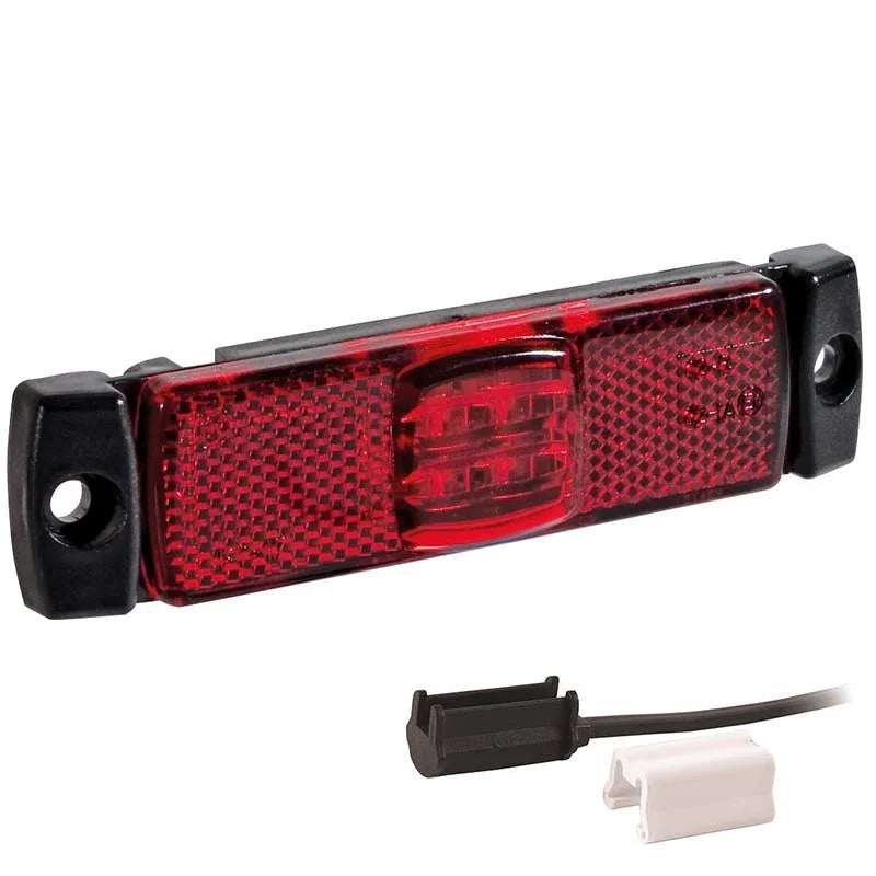 LED markeringslicht rood | 12-24v | 1,5mm². connector | M10MV-120R