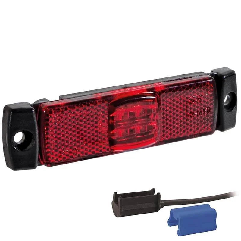 LED markeringslicht rood | 12-24v | 0,75mm². connector | M10MV-110R